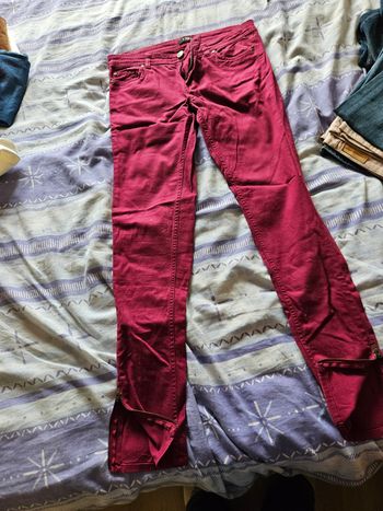 Pantalon bordeaux 