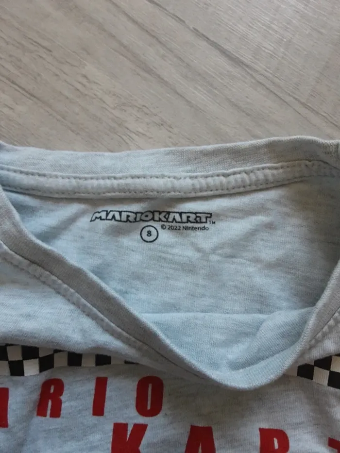 T-shirt manches longues Mario Kart taille 8 ans - photo numéro 2