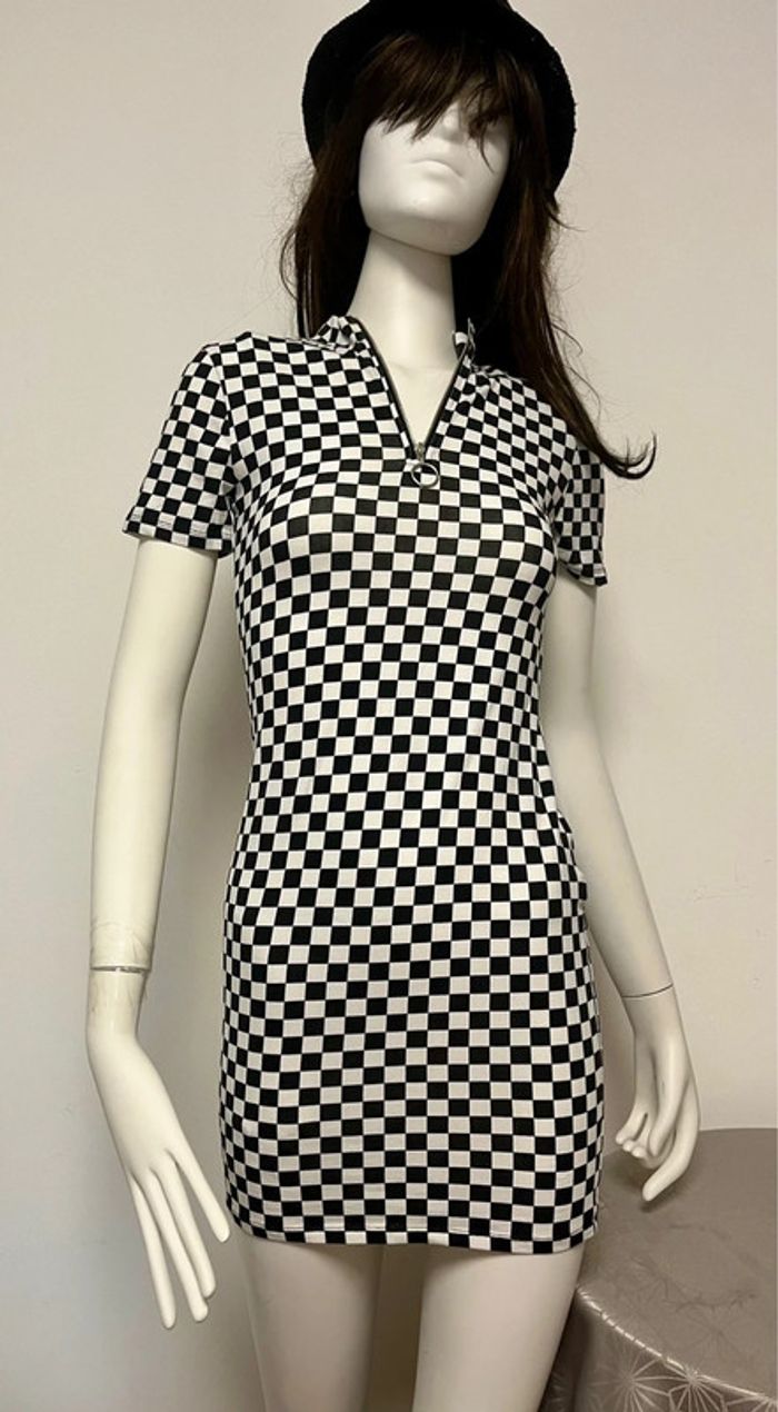 Robe damier Jennyfer