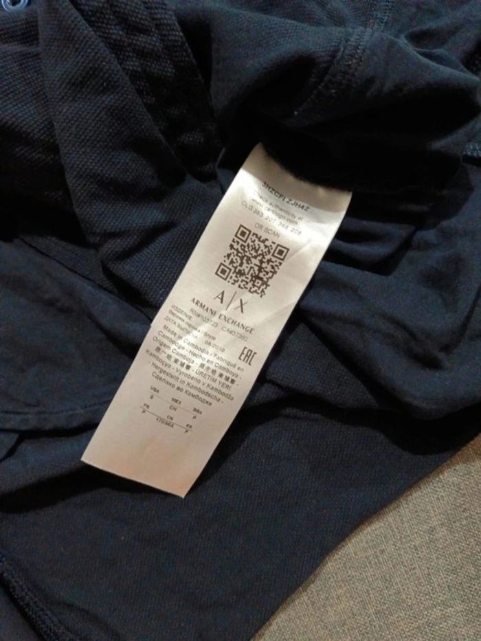 C50 chemise marine Armani S - photo numéro 4