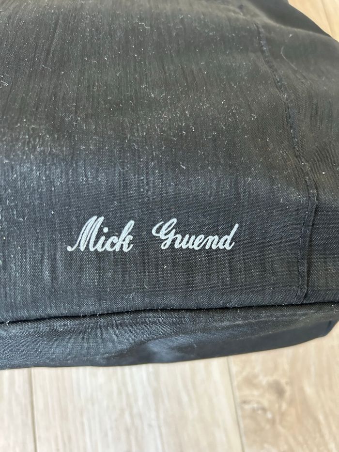 Sac cabas noir tissu Mick Gwend 34x23 cm - photo numéro 5