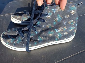 Basket montante toile taille 36