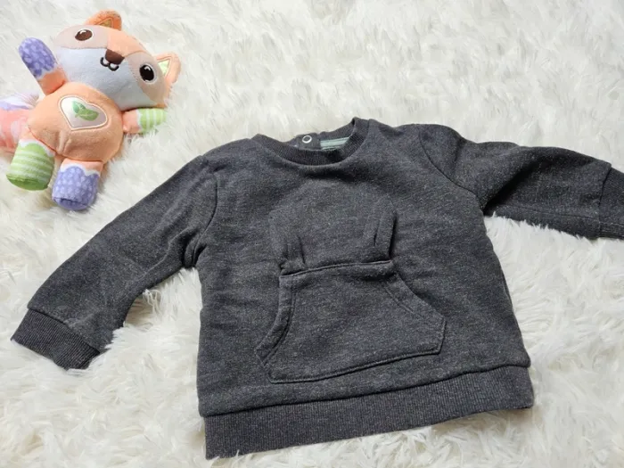 Gilet poches lapin 9 mois