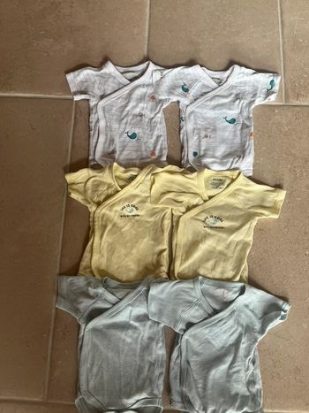Lot de 6 bodies croisés Kiabi