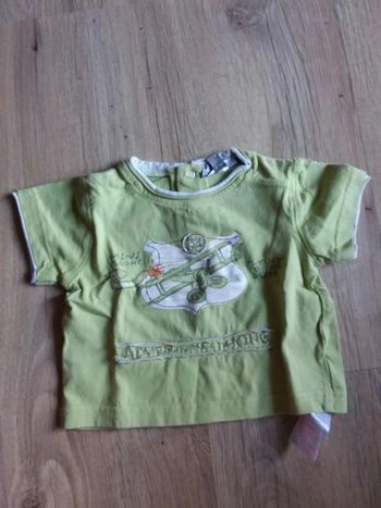 Tee-shirt manches courtes 6 mois avion