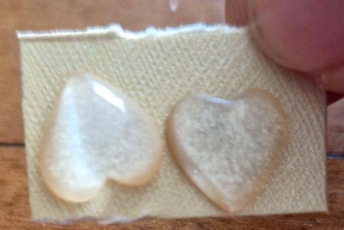 Clous d oreilles cœur blanc - photo numéro 2