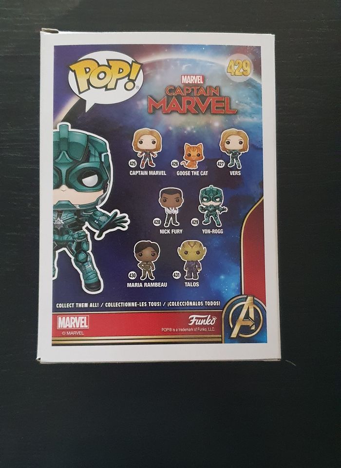 Lot 2 Funko Pop Marvel – Talos #431 & Yon-Rogg #429 - photo numéro 3