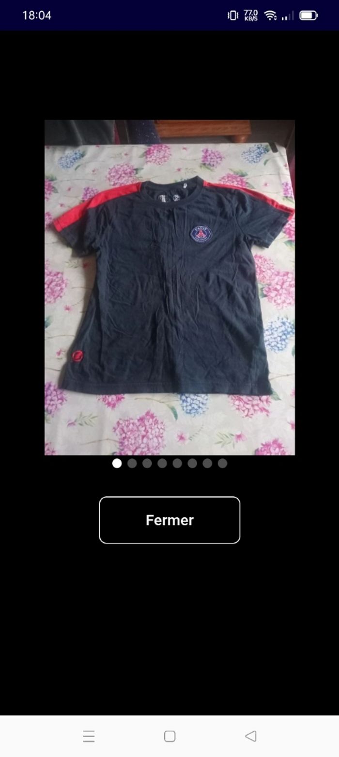 Tee shirt foot Paris Saint Germain garçon