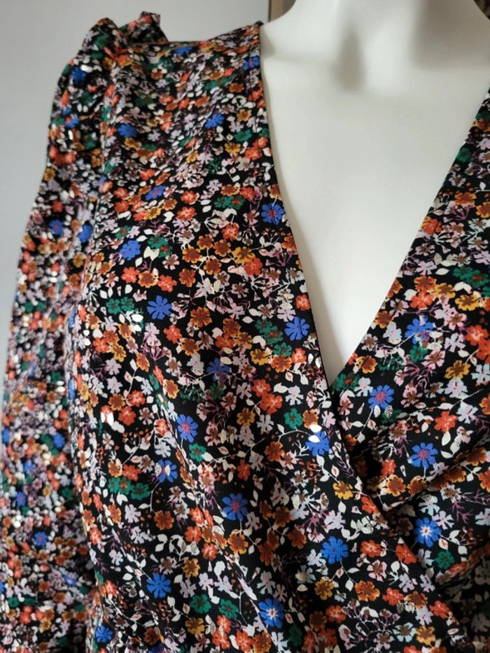 Blouse peplum fleurie t38 - photo numéro 3