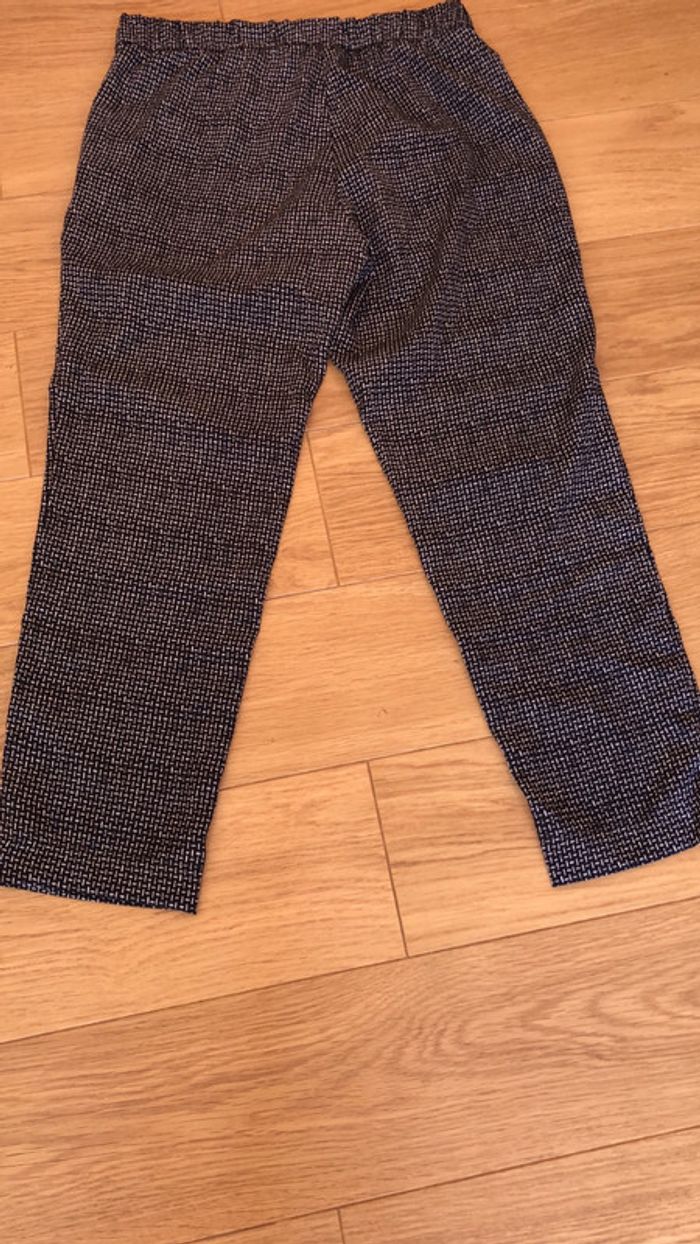 Pantalon fluide léger HM taille 38 carreaux noir et blanc - photo numéro 5