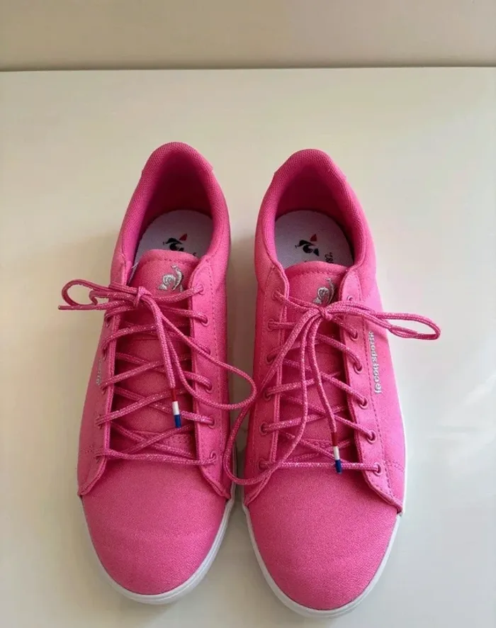 Chaussures de sport Le Cop Sportif fushia - photo numéro 2