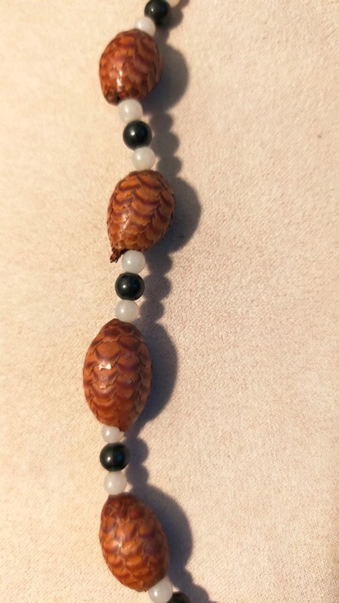 Collier ethnique perles naturelles – Collection Terres d’Ailleurs - photo numéro 5