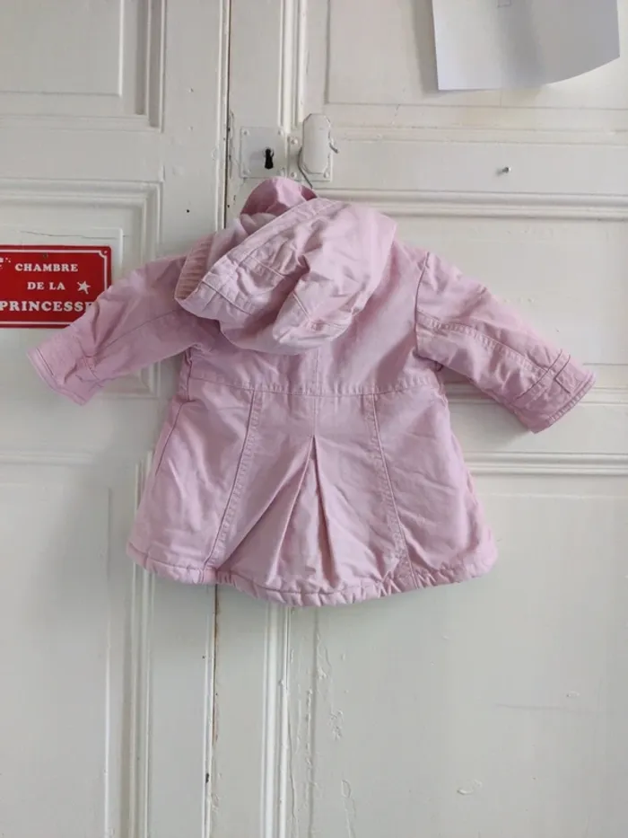 Veste chaude 6 mois rose - photo numéro 3