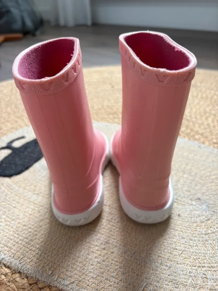 Bottes pluie enfant rose Boatilus 23 - photo numéro 5