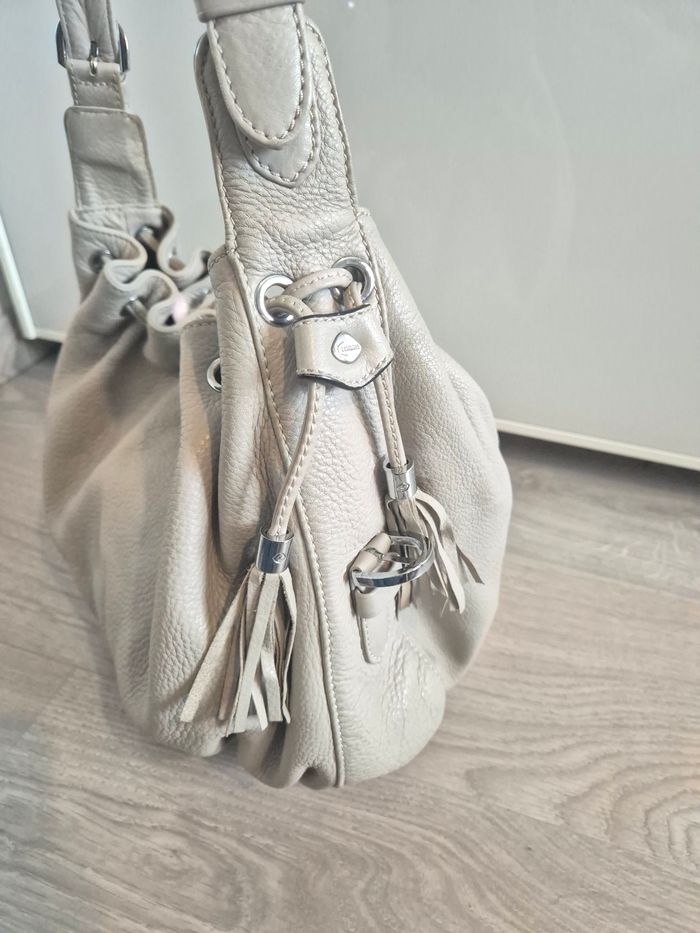 Sac à a main gris clair cuir Kesslord - photo numéro 6