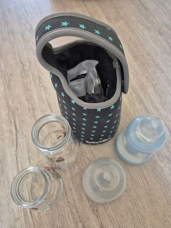 Chauffe Biberon Nomade Babymoov + biberons MAM
