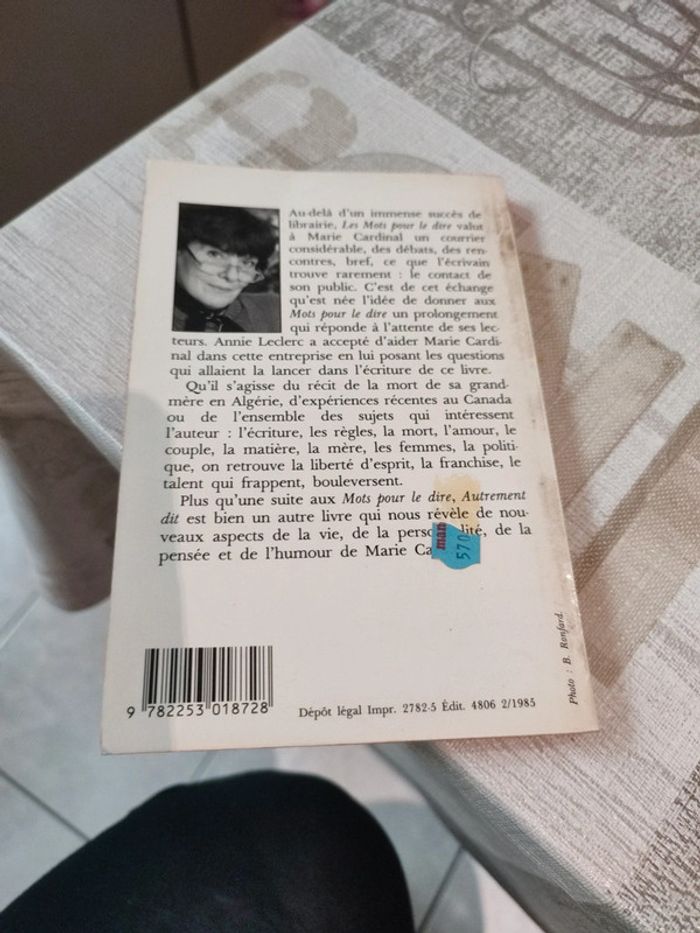 Autrement dit de Marie cardinal - photo numéro 2