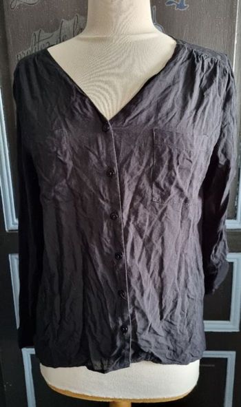 Chemise légère manche longue retroussable taille 38