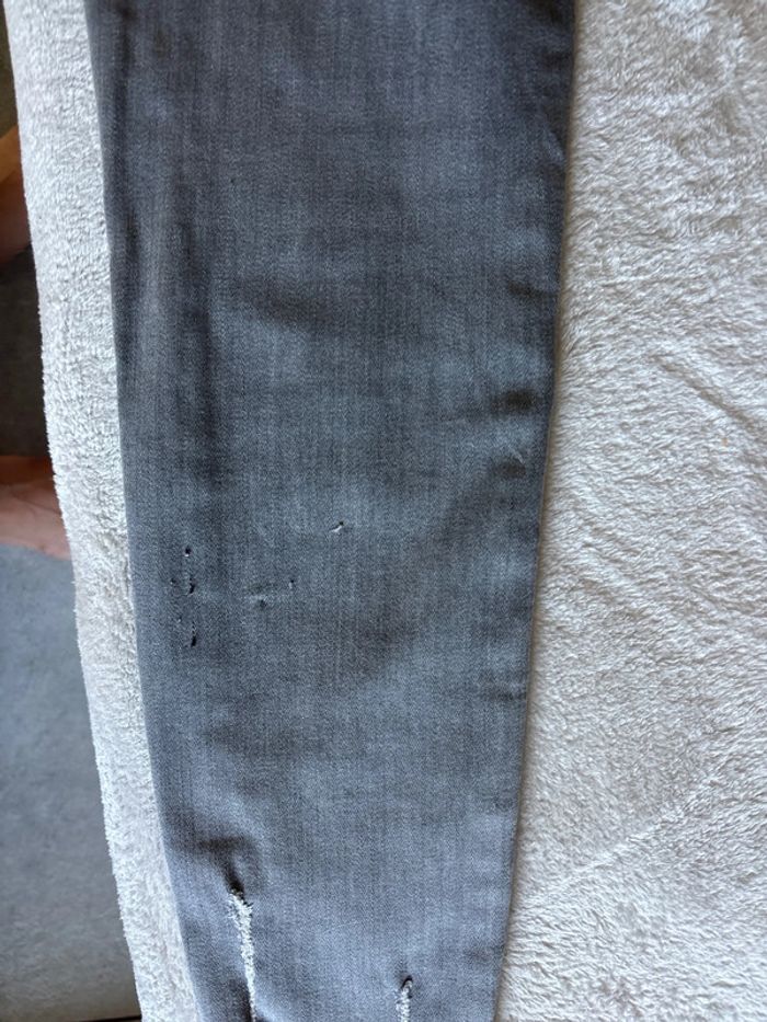 Jean gris forme skinny taille L - photo numéro 3