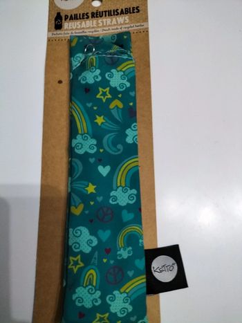 Eco ketto pochette avec pailles bambou