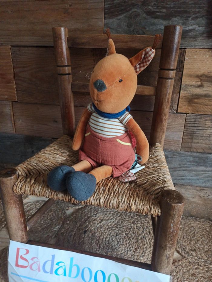 peluche musicale écureuil moulin roty tbe - photo numéro 5