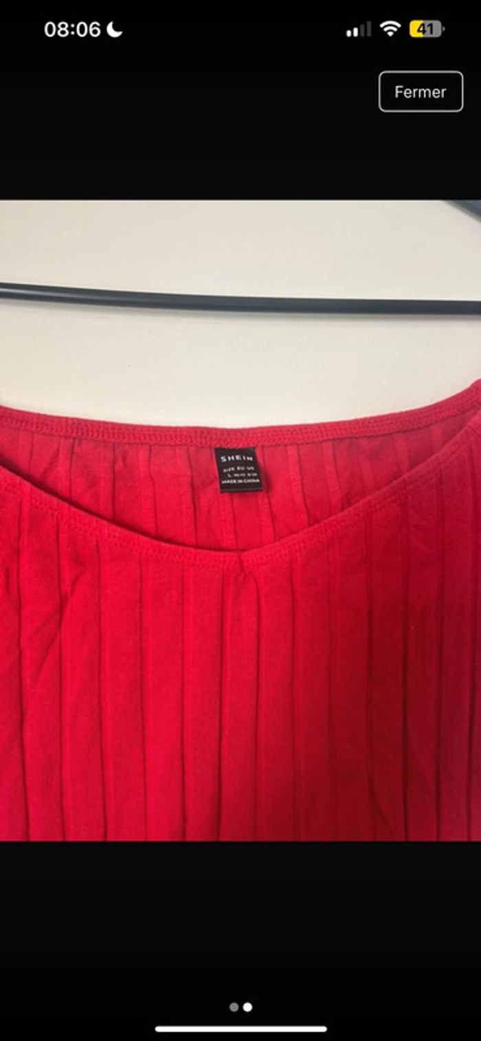 Robe moulante rouge taille 40 - photo numéro 2
