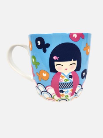Tasse Mug Kimmidoll Junior "Lulu" - Motif Japonais - Céramique