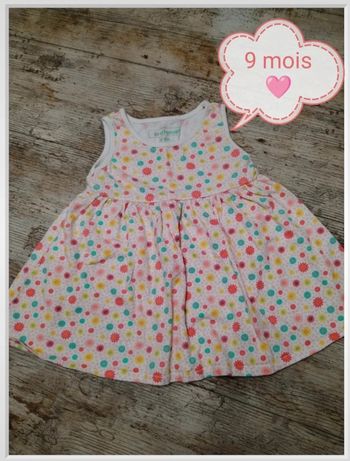 Jolie robe fleurie fille 9 mois