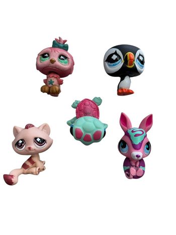 Lot de 5 figurines Littlest PetShop Hasbro