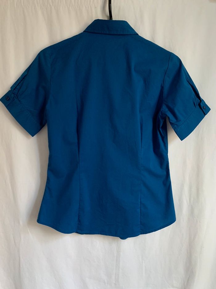 Chemise manches courtes bleue - photo numéro 3