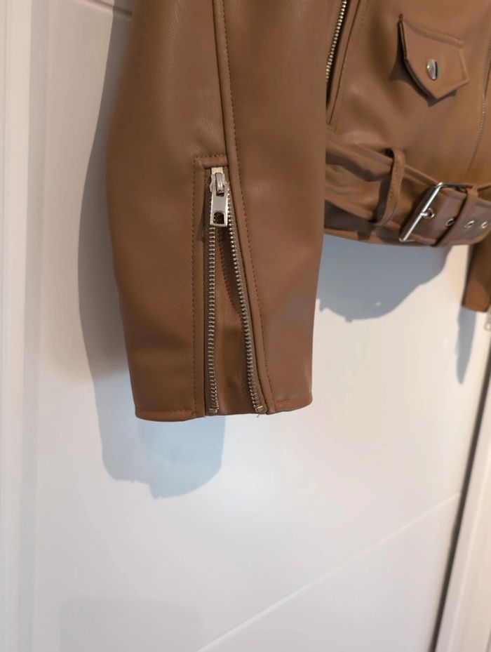 blouson Perfecto Camel - photo numéro 4