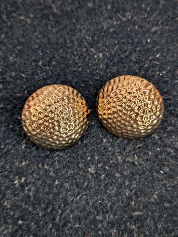 Boucles d'oreilles rondes dorées