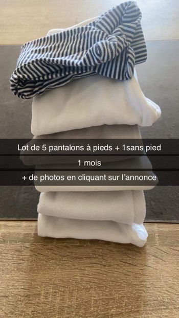 Lot 6 pantalons 1 mois