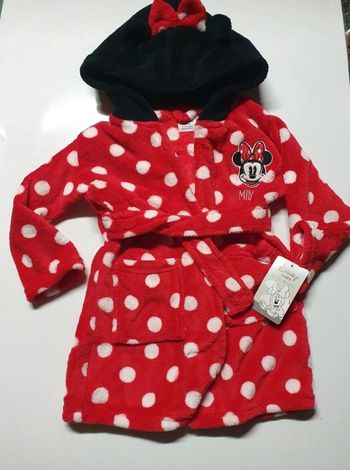 Peignoir polaire minnie neuf