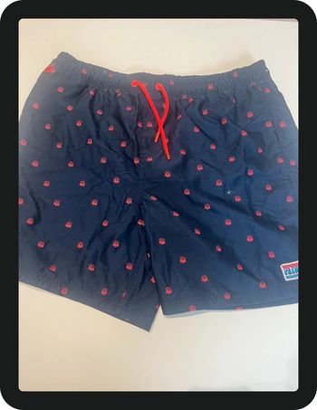 Short de bain bleu marine et rose avec des soleils Petrol Taille XXL