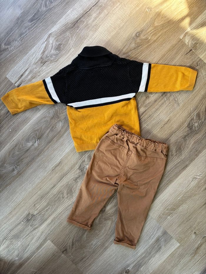 Ensemble pull + pantalon chino garçon taille 12 mois