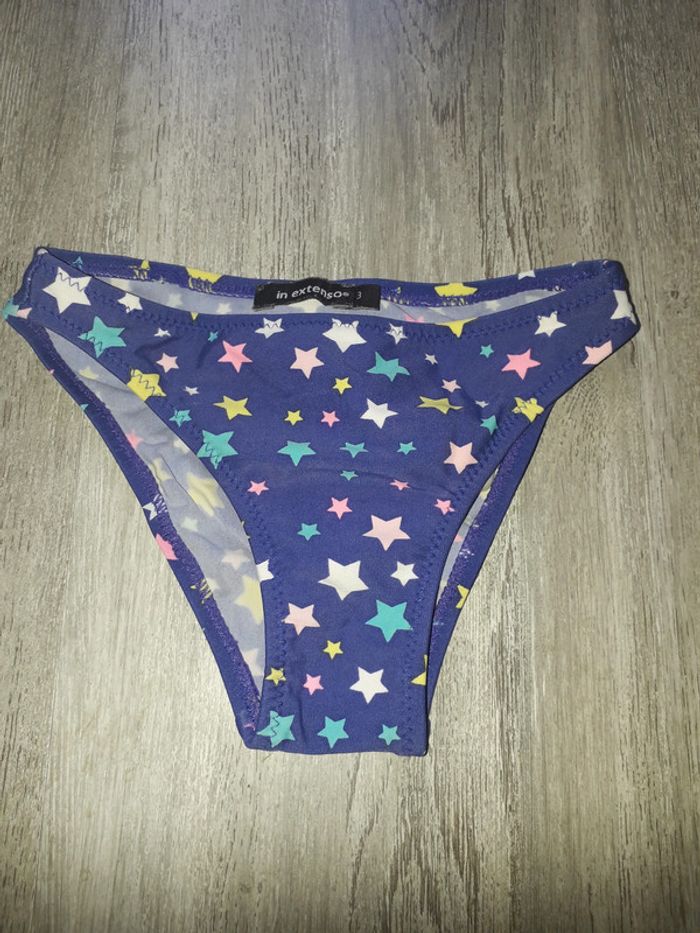 culotte de maillot de bain bleu étoile in extenso taille 3 ans