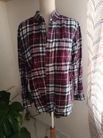 🎀 jolie chemise a carreaux violet bordeau Primark xl 🎀