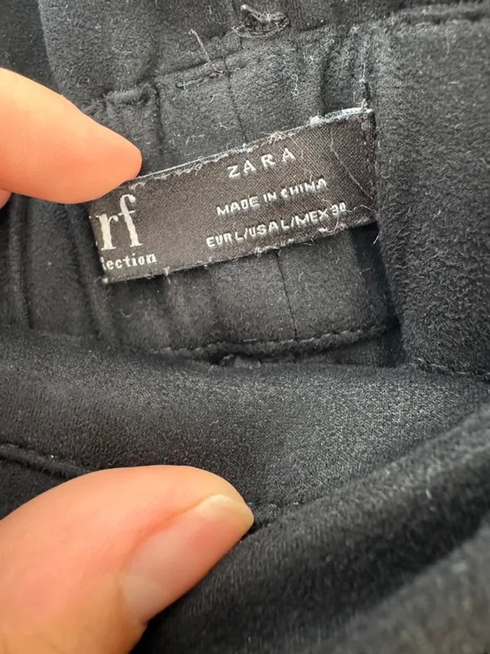 Short en daim noir - Zara - photo numéro 3