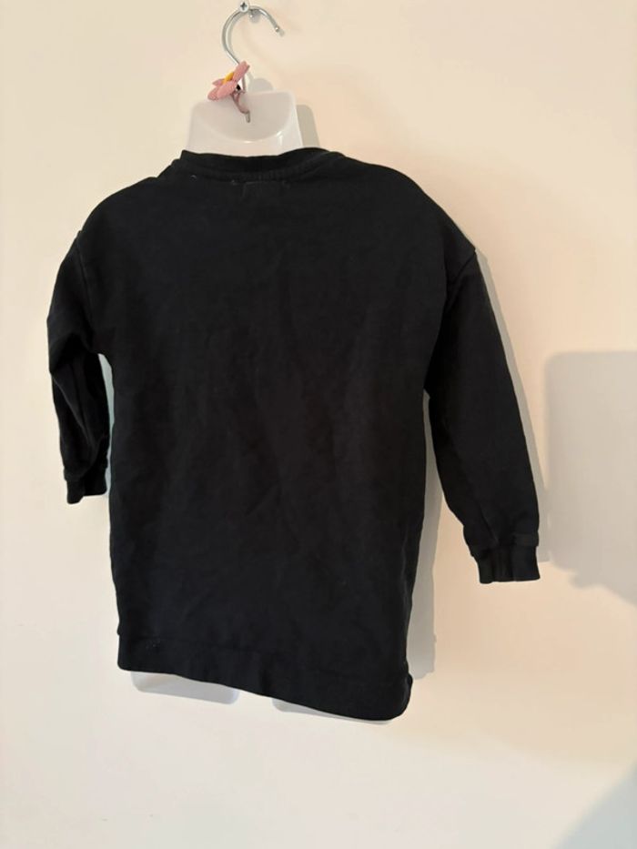 Pull Orchestra noir, cœur beige – Taille 3 ans (86 cm) - photo numéro 2