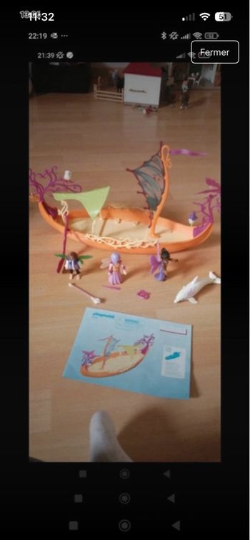 Bateau des fées playmobil