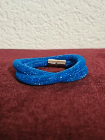 Bracelet bleu Swarovski Stardust en cristaux Swarovski et métal plaqué palladium