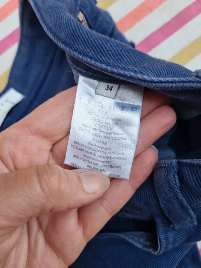 Jean slim bleu Sandro taille 34 - photo numéro 8