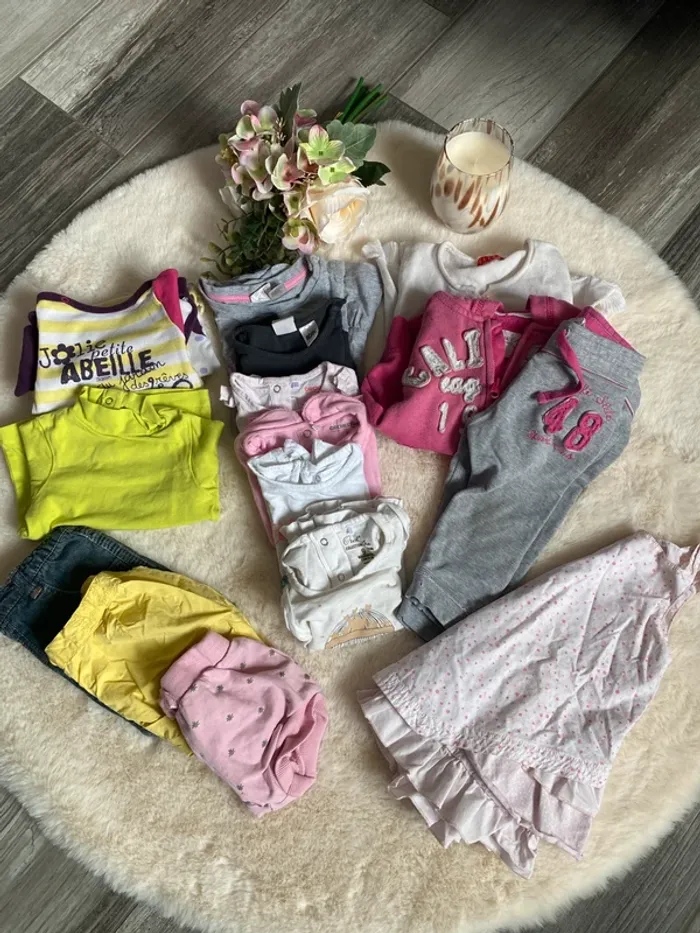 💜Lot vêtements été bébé fille 9 mois TBE (Orchestra, Kiabi)💜