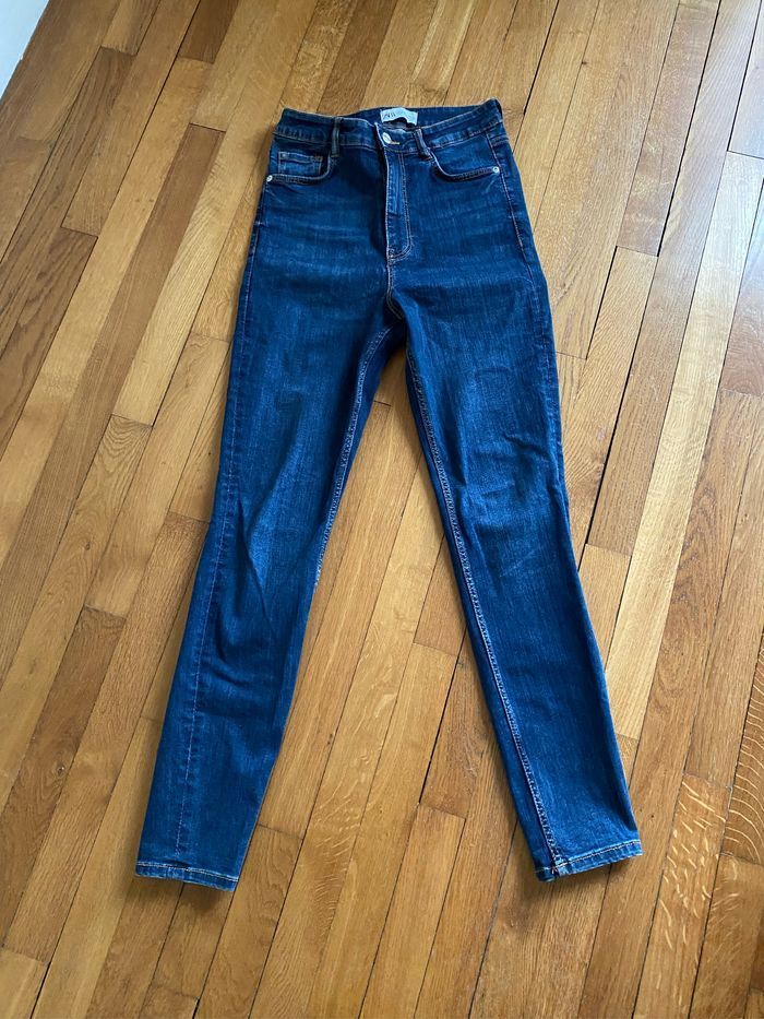 Jeans  Zara bleu - photo numéro 3