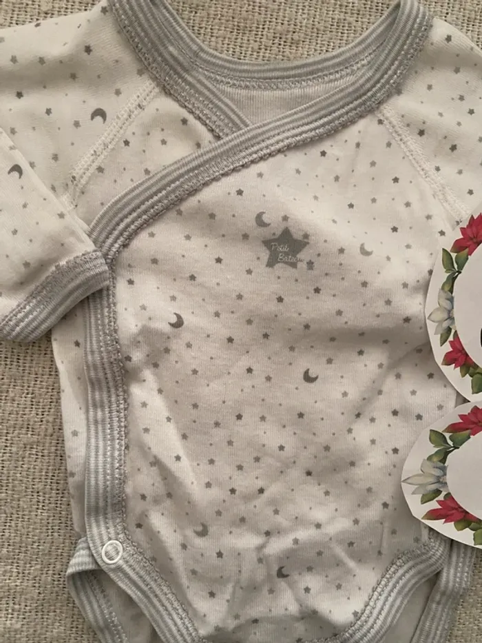 Body croisé cache cœur petit bateau - photo numéro 2