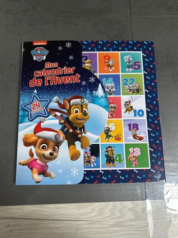 Livre calendrier de l’avent Pat patrouille