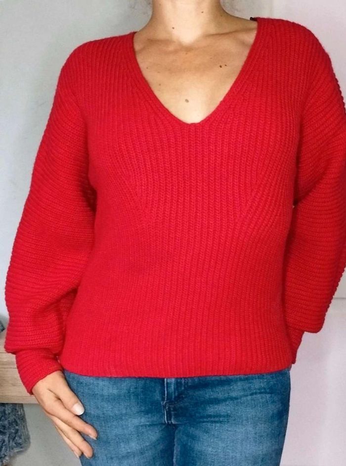 Pull hiver chaud - Laine - Rouge - H&M - XS - Neuf étiquette - photo numéro 2