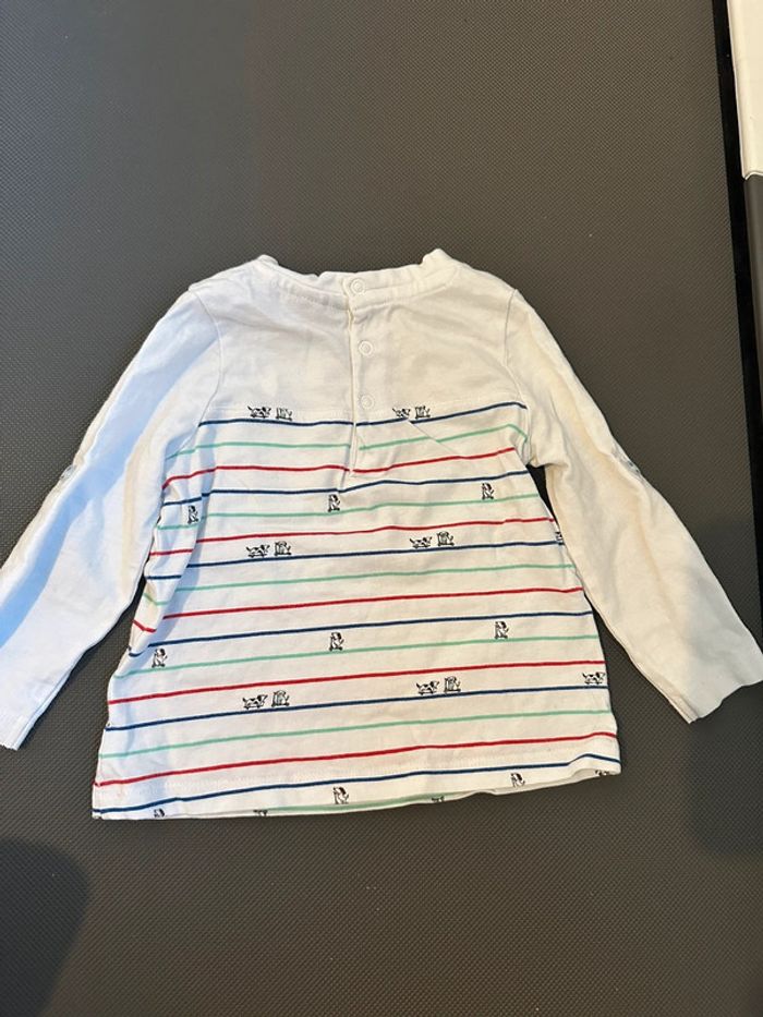 T-shirt manches longues bébé garçon 12 mois - photo numéro 2