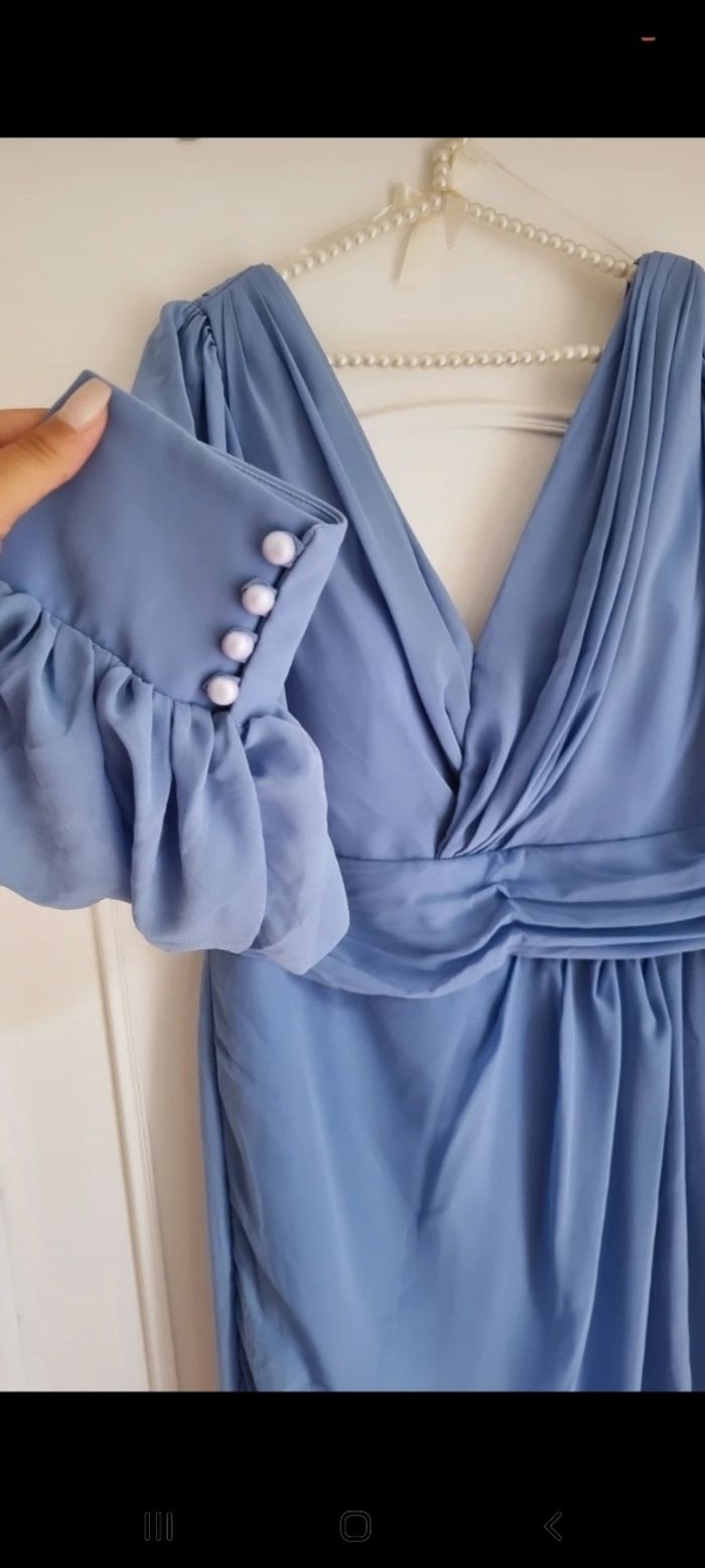 Robe de soirée bleu ciel - photo numéro 4